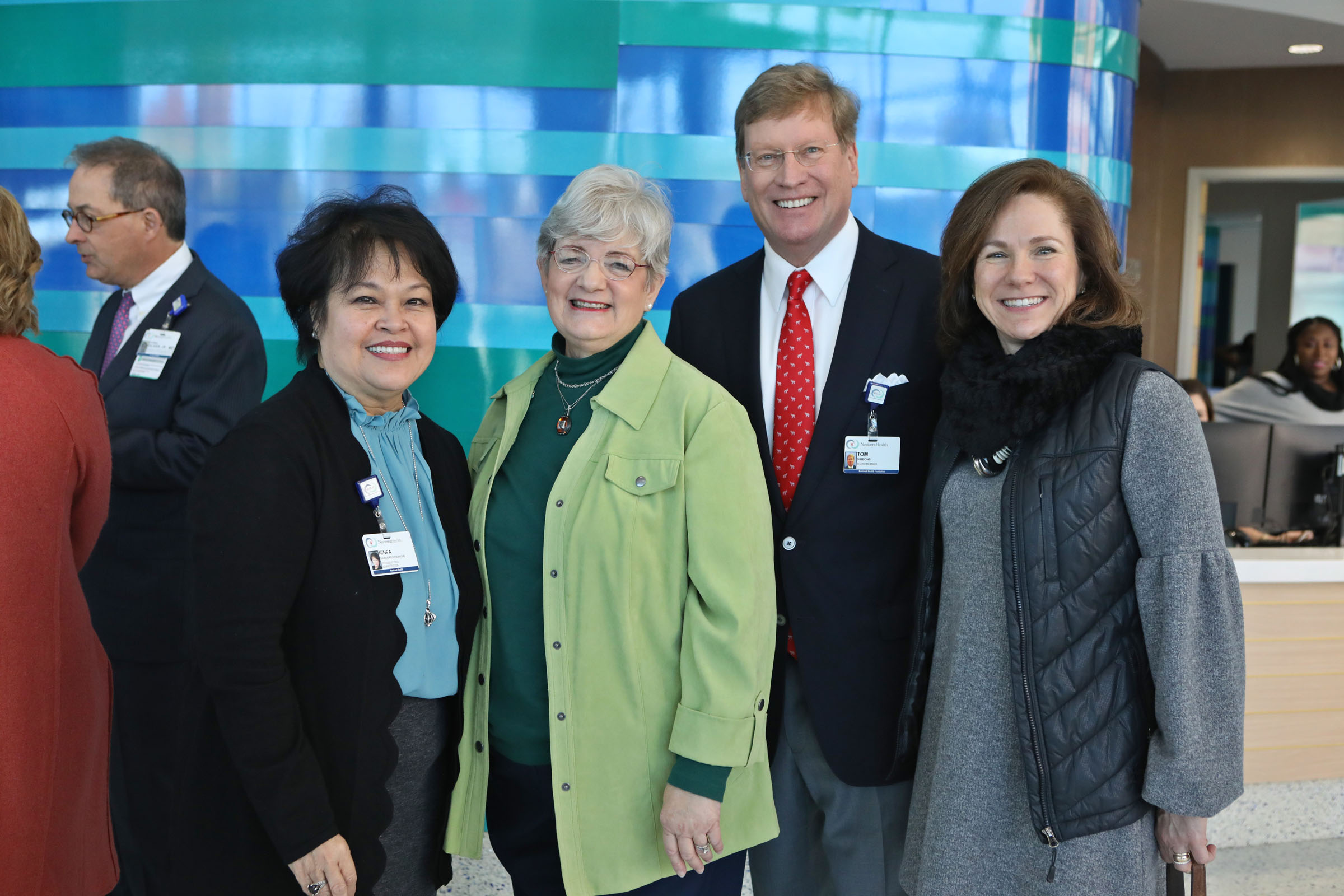 Beverly Bryan Thompson and Navicent staff standing together