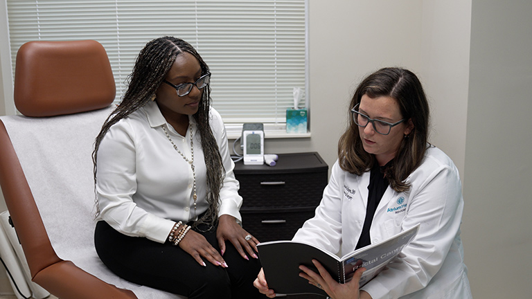A patient receives a colorectal screening