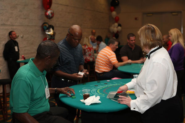Black Jack table at the 25th Silver Anniversary Children's Hospital Golf Classic