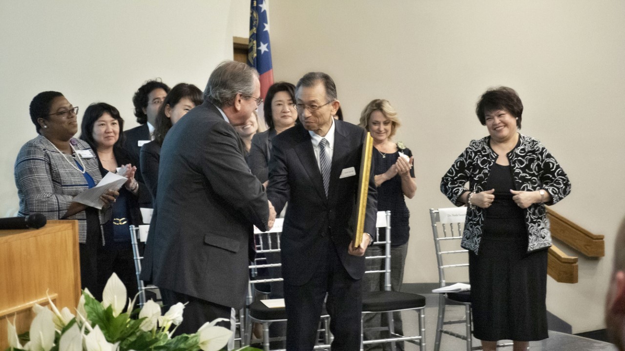 Navicent leaders meet with Kurobe city mayor