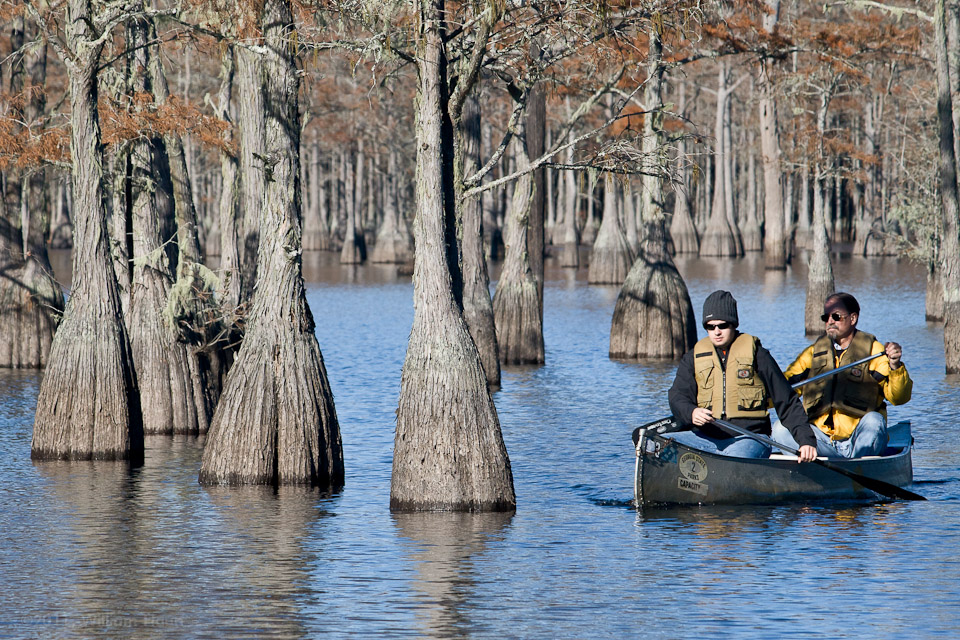 2 Guys Canoeing